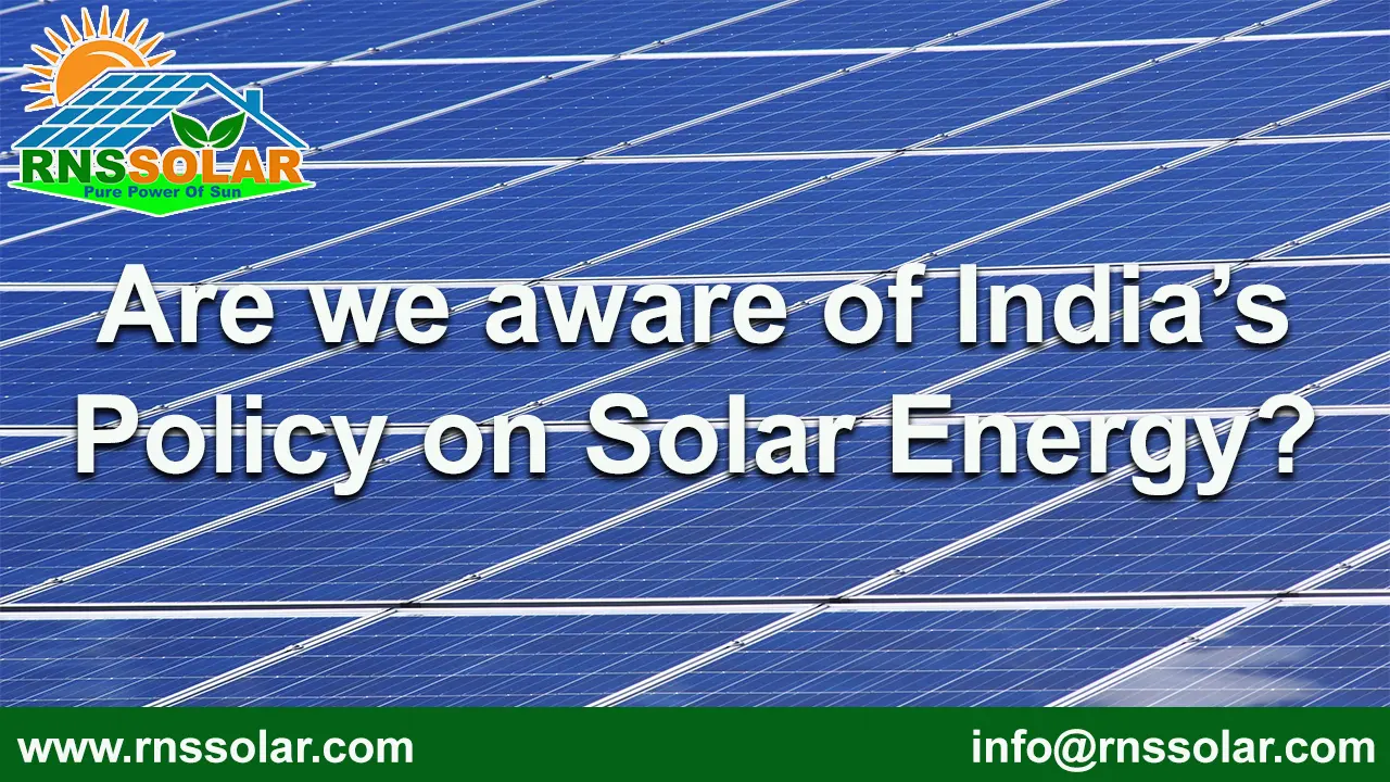 India’s Policy on Solar Energy